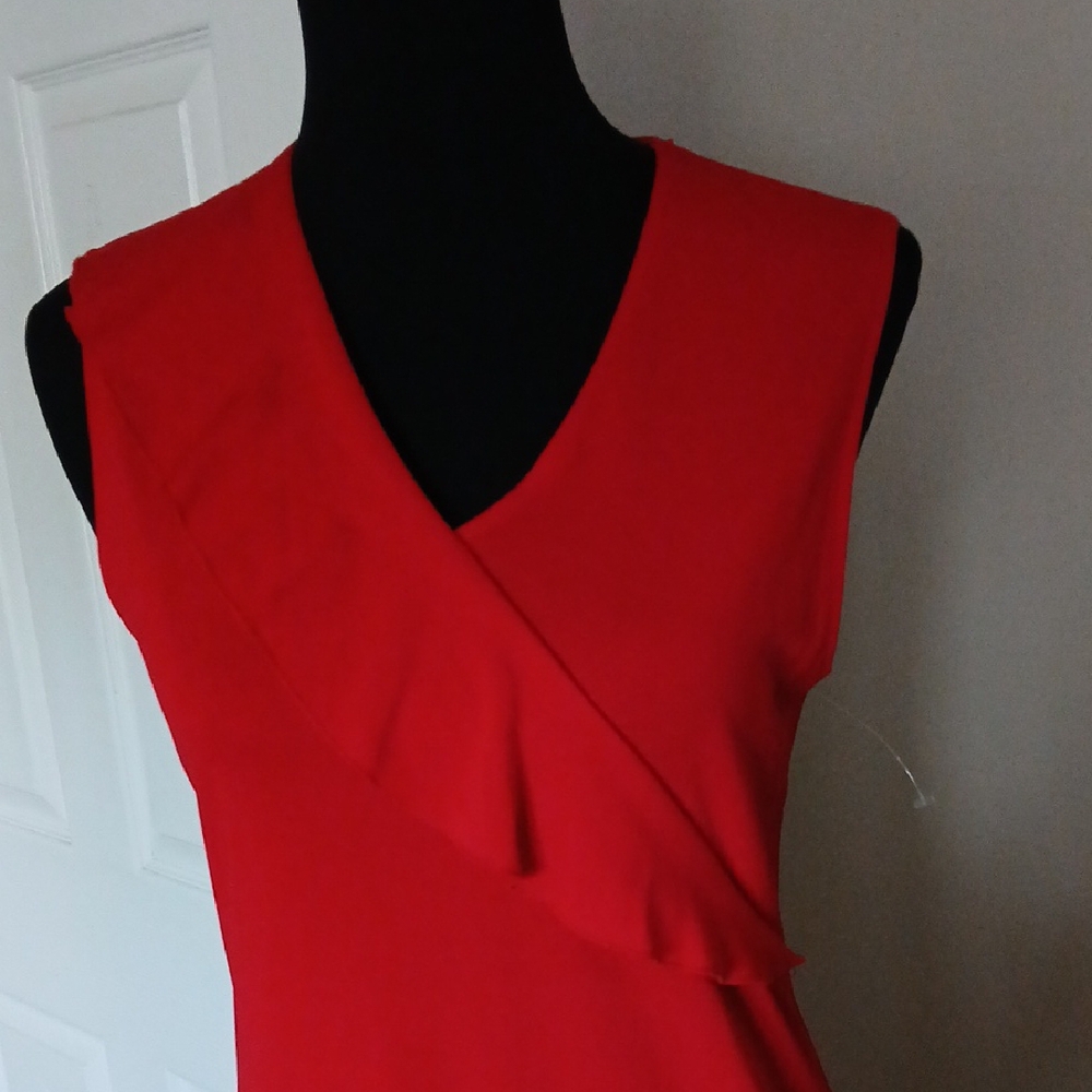 SPANNER Vibrant Red Midi Dress - Picture 5 of 8